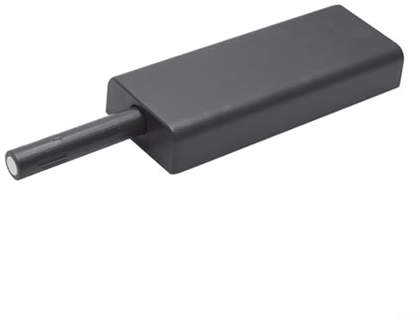 Chiudiporta automatico, senza perforazione, forte per forza di trazione, adatto per porte a schermo, doppie porte scorrevoli, porte invisibili, porte di sicurezza (nero)