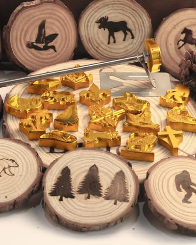 Individueller Hitzestempel, personalisiertes Logo, Branding, Eisenstempel für Holz, Leder, Steak, Kuchen, Brot, handgefertigt von Design