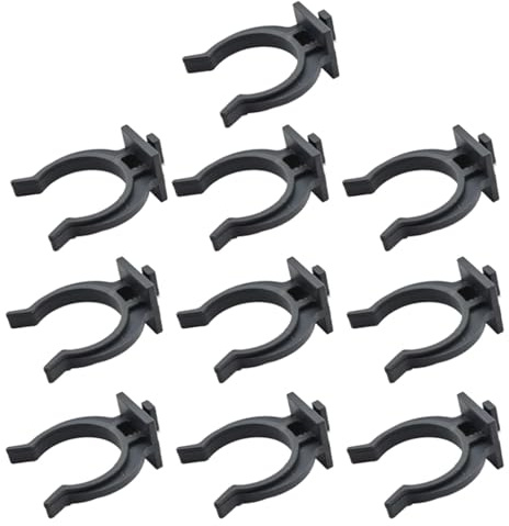 GIONAR 10 Stück Sockelleisten für Küche, Befestigung für Küchensockelleiste, Clip zur Befestigung von Sockelleisten, für Küchen, Badezimmer, Möbel, Schwarz