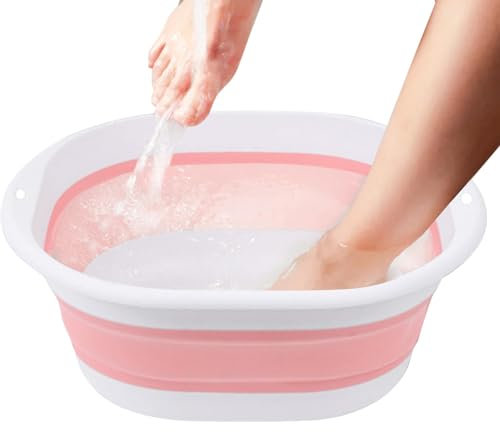 Pool Foot Bath - Foot Soaking Bath Basin | Foot Basin for Pool | Foldable Foot Soak Tub Foot Soaking Bath Basin, Portable Swimming Pool Footbath, Soft Foot Soaking Bucket for Hot Tub