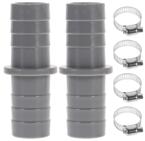 Gadpiparty 2Er Set Waschmaschinen Abflussadapter 21Mm Verlängerungsschlauch Anschluss Mit Rostfreien Schlauchschellen Für Waschmaschine Und Geschirrspüler Ablaufschlauch