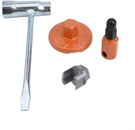 Zilimontt Kit di attrezzi per la rimozione del volano della frizione e del pistone con chiave per motosega per modelli 340, 345, 346, 350, 351, 353, 445, 450, 455, 460, 502 e 54 16-03, facile