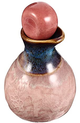 Didiseaon Contenitore in Ceramica Per Oli Essenziali Bottiglia Con Beccuccio a Forma Di Elefante e Anatra Flacone Per Aromaterapia (rosa)