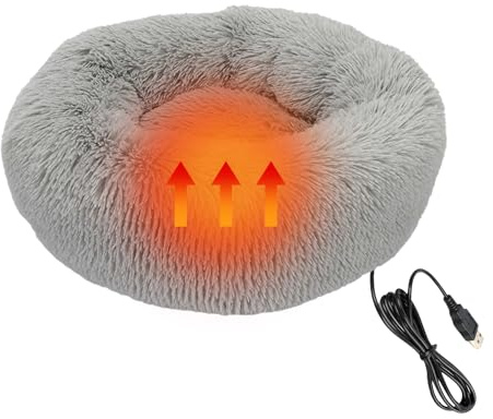 Générique Coussin Chauffant pour Animaux, lit Chauffant pour Chat Rechargeable par USB, Doux et délicat, pour Petits Chiens. Lit Chauffant pour Chien et Chat, Coussin Chauffant pour Animaux,