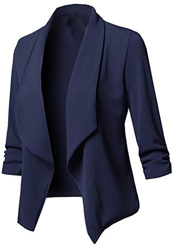 Damen Große Größen Blazer Business,Oversize Elegant Longblazer Rot Frauen,Modern Jackett Langzarm Übergroßes Festlich Leichter Sommerblazer Trachtenblazer Strickblazer Jersey Jacke Business Outfit
