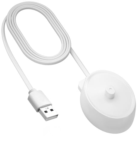 For Oral-B Electric Toothbrush Charger USB for Braun Pro 3 3500 Pro 2 2500 Pro1 650 Smart 6 iO3 iO4 iO5 iO6 Kids Vitality Genius X Type 3757 Inductive USB Replacement Charging Base Power Cord Adapter