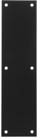 Angoily Zócalo de metal: 11,36 x 2,95 pulgadas, rodapié de acero inoxidable, placas de protección resistentes, protector de panel de puerta para puertas exteriores e interiores.