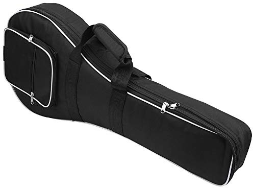 Jelquix Portable Thicken Oxford Cloth Mandolin Case Gig Bag with Side Pockets for Music Lovers and Professionals - and Wear-Resistant, 10.6 Inch X 28.7 Inch, 1 Piece