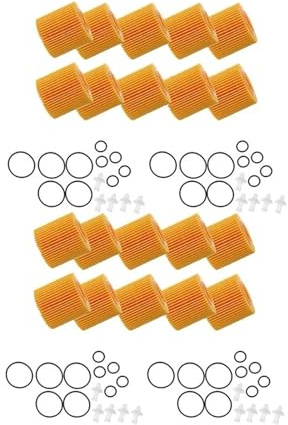 20 elementos filtrantes de aceite de motor compatibles con Toyota C-HR 2.0L, Pontiac Vibe y Corolla Prius 1.8L (04152YZZA6, 04152-37010) Filtro de aceite motor