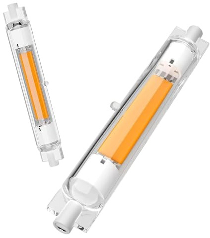 Aouppert R7S LED 118mm Dimmbar Lampen, 30W R7S LED 118mm Leuchtmittel Ersatz für 300W J118mm Halogenstab, Warmweiß 3000K 3000LM, Kein Flackern 360°Abstrahlwinkel, für Flur/Deckenlampe/Stehlampe, 2PCS