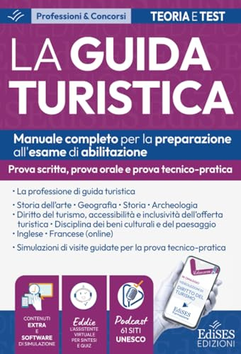 Esame abilitazione guida turistica: Manuale per prova scritta, orale e tecnico-pratica con podcast e schede PDF sui siti ufficiali 2026