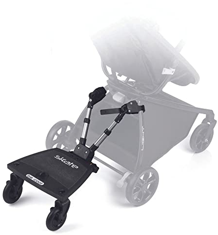 Be Cool Skate, Patín Universal para Silla de Paseo y Carrito, Segundo Niño, hasta 20 kg, Plegable, Antideslizante, Negro