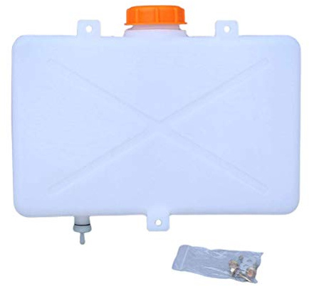 Kraftstofftank 7L Kunststoff Benzin Die sel Öltank Wassertank Boot Auto LKW Parkplatz Heizung Zubehör (Weiss)