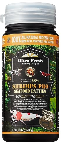 Ultra Fresh Shrimp Food, All Natrual Ingredients, High Protein, Rich in Vitamins for Crystal, Caridina and Small Tropical Shrimp 58g
