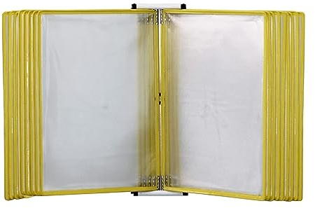 Mehrschichtordner Portfoliomappe A4, Wand-Referenz-Organizer – Desktop-Referenzsystem, 20-seitiger Desktop-Dokumentenhalter, Wandmontage-Referenz-Organizer, Schreibtisch-Flip-Aktenhalter, for Büro/Hei