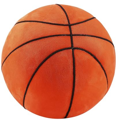 JIAHG Peluche da basket, morbido cuscino da basket, 22 cm, giocattolo da basket 3D, cuscino a tema sportivo, decorazione per la cameretta dei bambini, regalo per bambini