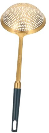 OUNONA 2piezas Colador De Cocina Inoxidable Mango Espumadera Ranurada Para Freír y Escurrir Herramienta Práctica Para Sopa y Pasta Resistente Altas y De Usar