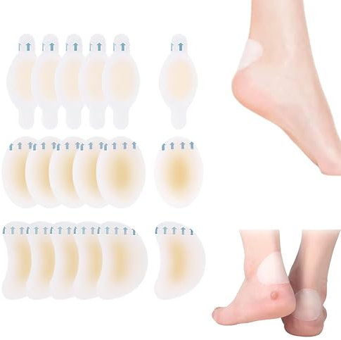 15 Pcs Blister Plasters Invisible Hydrocolloid Gel,Waterproof Blister Protector Feet Blister Cushion Plaster,Blister Bandages Blister Cushion Pad for Fingers Toes Forefoot Heel Protector(3 Sizes)