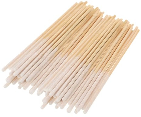 WRITWAA 150stücke Einweg-wattestäbchen Lange Wattestäbchen für Ohrreinigung Kosmetikstudio-wattestäbchen Baumwollmaterial Fusselfrei Hohe Saugfähigkeit Einfach zu Verwenden Schnelle
