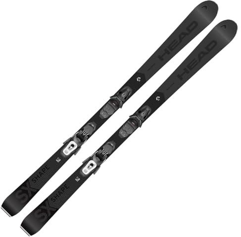 Ski Alpinski Pistenski - Head Shape SX Black Edition - Speed Rocker - inkl. Bindung PR11 GW Gripwalk Z3-11 - für Fortgeschrittene und Könner - Carvingski für präparierte Piste (149)