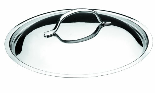 LACOR 32928 Deckel 28 cm Basic, Silber | Aus lebensmittelechtem Edelstahl gefertigt; hohe Korrosionsbeständigkeit und Haltbarkeit im täglichen Gebrauch
