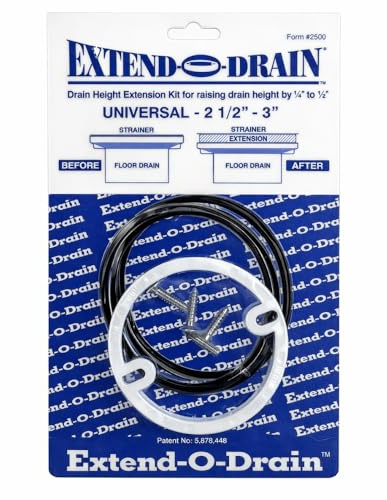Extend-O-Drain 2 1/2 - 3 Shower Drain Height Extension Kit