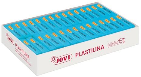 Jovi - Reusable Non-Hardening Modeling Clay, 30 Blue Bars, 1.75 oz Each