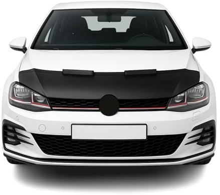 OMAC Haubenbra Steinschlagschutz Bonnet Bra kompatibel mit VW Golf 2012-2019 Schwarz Halb