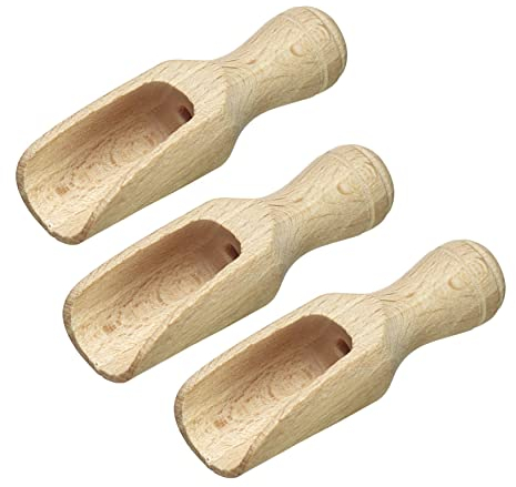 Westmark 91932270 - Juego de cucharas para especias (3 piezas, capacidad de 2 g (harina/3 ml, madera de haya), color marrón claro