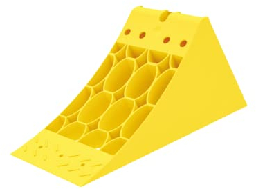 ASINOL Lokhen Unterlegkeil + Halterung Größe 36 - DIN 76051-3.500 kg Radlast