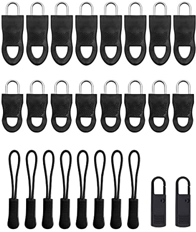 26 Stück Reisverschlussreparaturset Zipper Reißverschluss reparatur set Zipper für reißverschluss - für metallketten - Reissverschluss zipper - für Jacken, Koffer, Kleidung und Stiefel