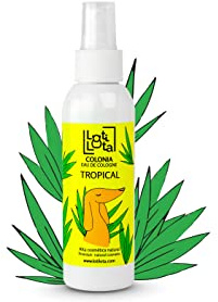 LOTI LOTA Colonia para perrosTALCO especial todas las razas y tamaños - Vegano - 125 ml (Tropical)