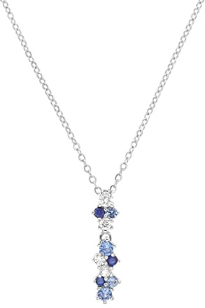 Amor Kette mit Anhänger 925 Sterling Silber Damen Halsschmuck, mit Zirkonia synth., 46 cm, Silber, Kommt in Schmuck Geschenk Box, 2017184
