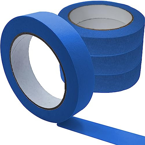 Olicky Malerkrepp, (23 mm x 40 m) Painters Tape, Vielseitiges Maler Kreppband für Malerarbeiten und Dekoration und Renovierungen, Abklebeband zum Streichen, Lackieren, Auto (160 Meter)