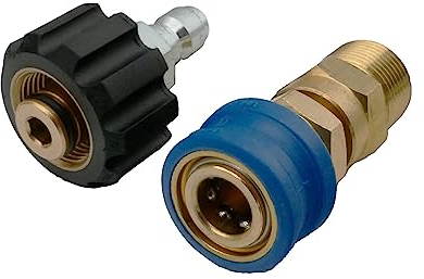 Schnellverbinder Adapter Set M22 Quick Connect für Hochdruckreiniger perfekt zum schnellen Wechsel von Hochdruckpistolen und Zubehör