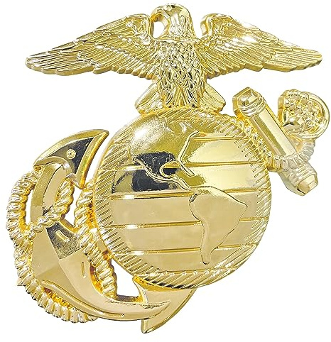 3D USMC Gold EGA Car Emblem
