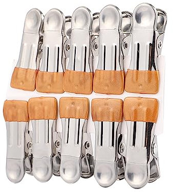 Cabilock Lot de Pinces à Linge Acier Inoxydable Antidérapantes Et Durables pour Vêtements Et Draps pour Séchage Et Rangement