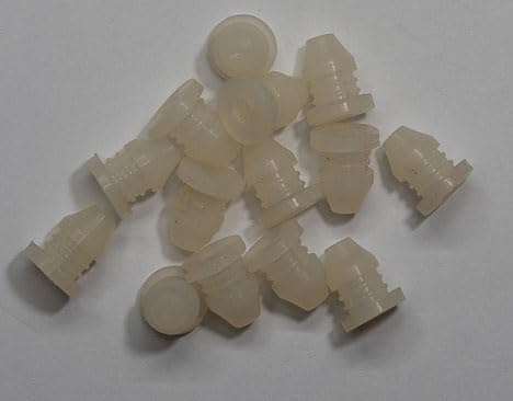 Flange Washer Taper Insert Cap Plug Cover for 9.5 to 10mm 3/8 Inside Diameter Hole of Tube Bottle Opening (Pack of 20) Sealed Flexible Plastic