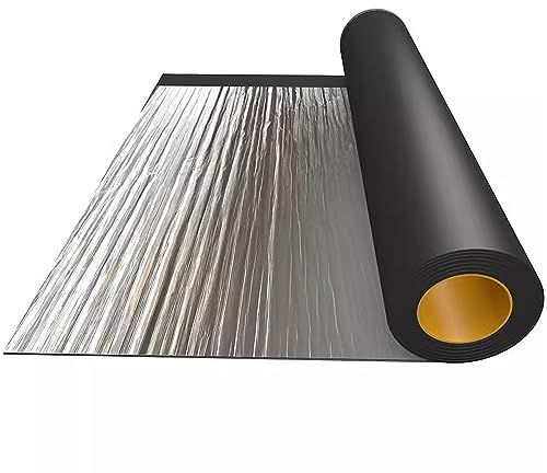 Bitumenband Dichtungsbänder Aluminiumfolie Tape Wasserfestes Selbstklebend Klebeband Reperaturband für Bauwerke,Fassaden,Dachleckage,Oberflächenriss,Fensterbankspalt,Anpassbar (0.1x4m)
