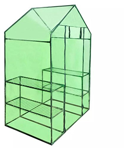 LAPOOH Serre avec 4 étagères,Carport Abri Voiture,Serre Tunnel
