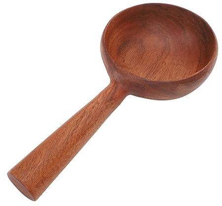 Mestolo da Cucina in Legno MOUMOUTEN: Lucidatura Squisita, Design a Manico Lungo, Cucchiaio da Portata Multifunzionale Per Cucinare