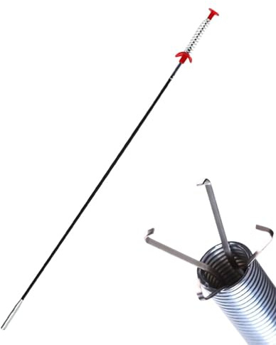 Deboucheur Canalisation, 60cm Furet Deboucheur Evier Professionnel, Plomberie WC, Debouchage Cheveux Pince à Griffes Flexible pour Travailler Dans les Espaces Étroits
