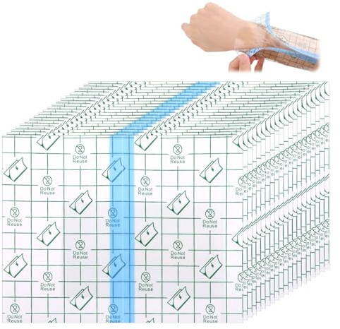 UKOFEW 20 Pezzi Benda Trasparente Impermeabile，12x15cm Cerotti Elastici Di Fissaggio,Pellicola Per Tatuaggi per Tatuaggi Protezione, Protezione Delle Ferite