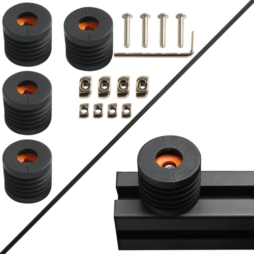 BCZAMD Ender 3 3D-Drucker Upgrade Zubehör Anti-Vibrations-Fuß-Pad - T-Slot 2020 Extrusion Gummimatte: Eingebaute solide Bett-Halterung für Prusa i3 Bambuolab X1 P1P P1S Voro2.4 CR10 Aluminium Profil