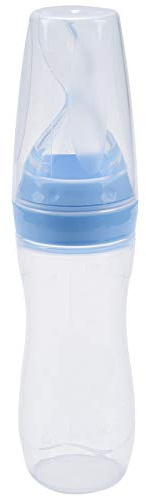 Fuhjythy Cucchiaio per Erogazione di Alimenti per Neonati nel Silicone Da 2 Pezzi (120 Ml, ideale per Bambini di 4 Mesi)