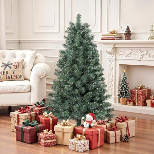SHareconn 90cm Artificial Christmas Tree, Real Natural, Lush Branches and Artificial Christmas Tree, 3FT