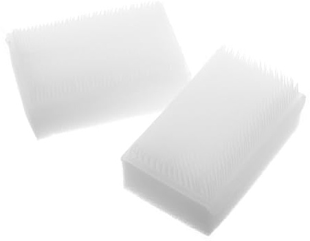 HOMOCONO 2pcs Double-sided Nail Scrub Brushes Soft Sponge Fingernail Cleaning Scrubbers for Hand and Nail Care Portable Small Brushes Suitable for Manicure and Daily Hygiene