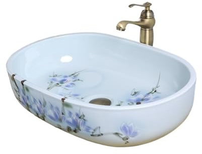 Durevole Lavabo da appoggio moderno in ceramica di lusso, for il bagno di casa Facile da installare