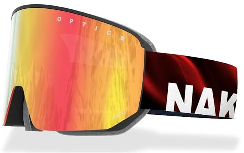 NAKED Optics NOVA Skibrille Männer, Ski Brille Frauen, Snowboardbrille, Ski-Brille schlechtes Wetter, Schibrille mit optionalen Wechselgläsern, Skiing Goggles