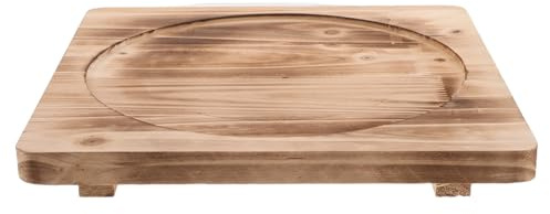 Veemoon Tapis de Foyer Portable pour réchaud de Camping, Isolant Thermique, Base ignifugée pour poêle à Bois, Barbecue en extérieur, idéal pour Les rassemblements (26 cm).